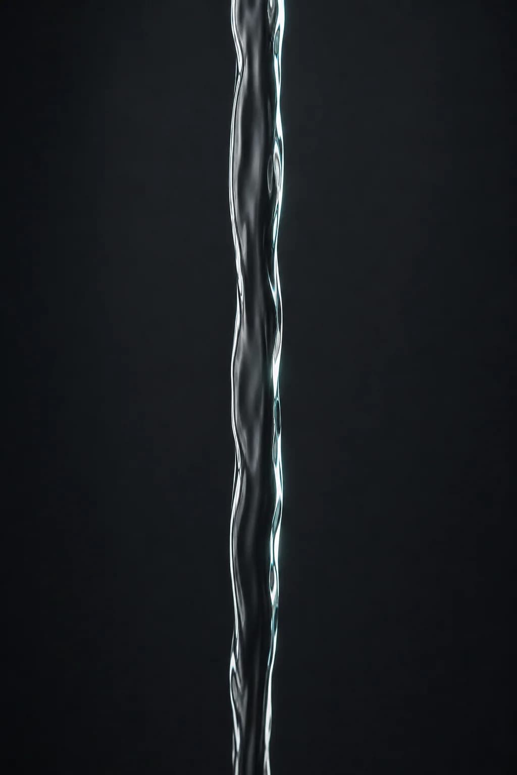 Filtered water running clear